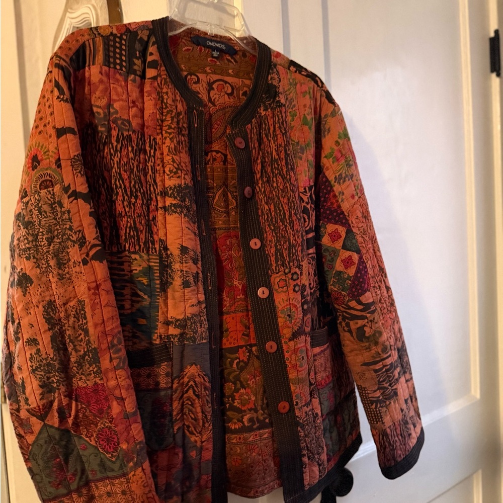 Chadwicks Multicolor Patchwork Blazer - image 2